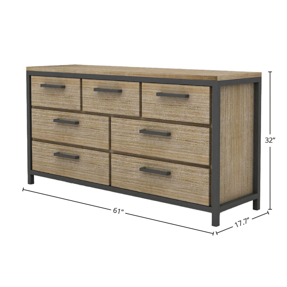 Irondale 7 Drawer Dresser - lh-import-dressers
