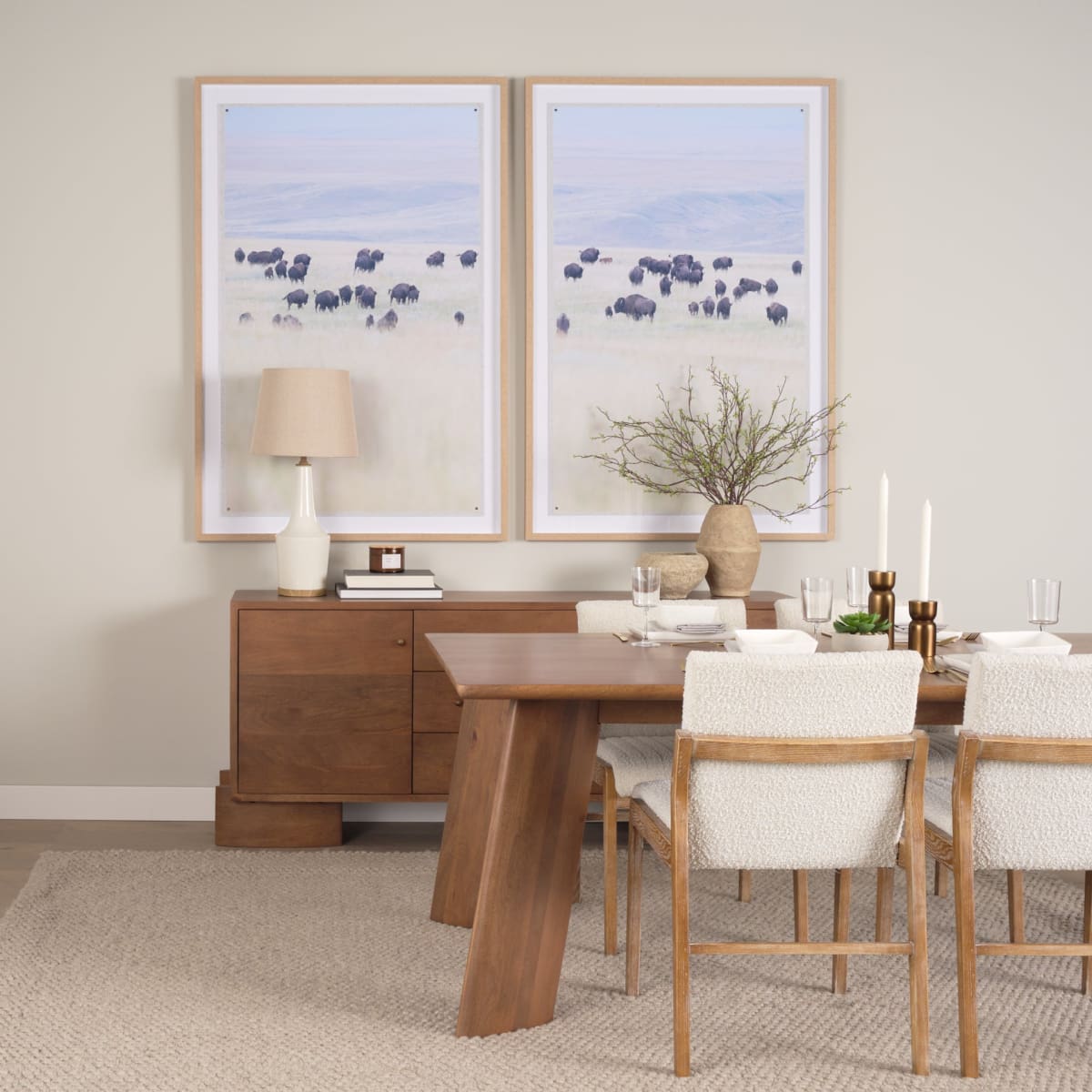 Jonan Dining Table Medium Brown | Wood - dining-table