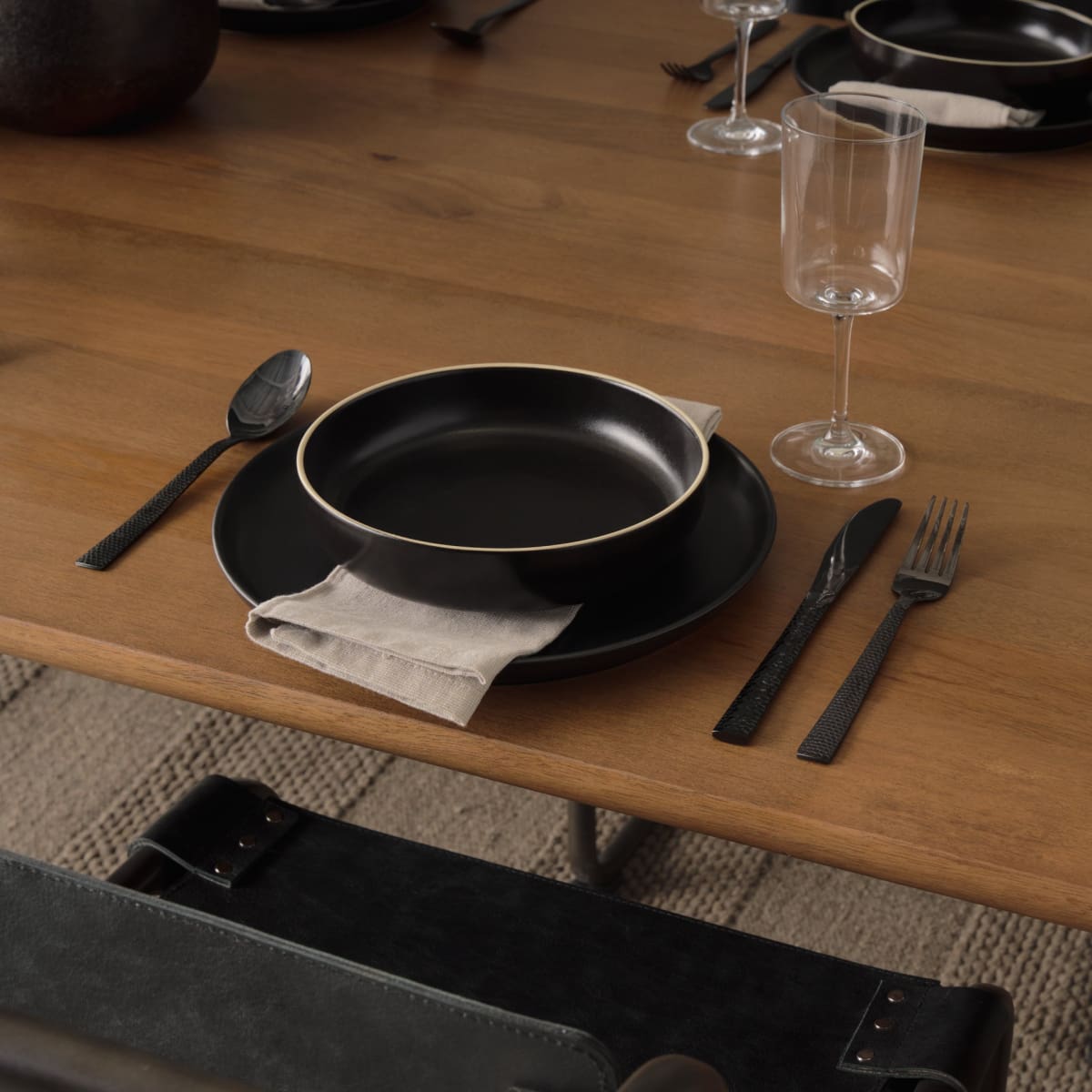 Jonan Dining Table Medium Brown | Wood - dining-table