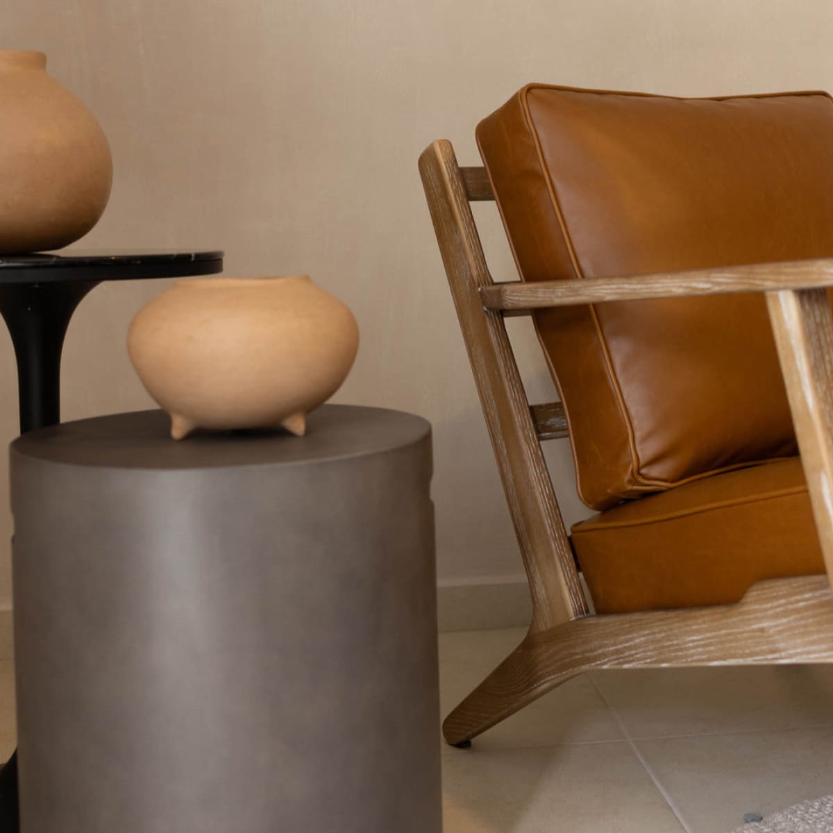 Junior Arm Chair - Saddle Brown - lh-import-accent-club-chairs
