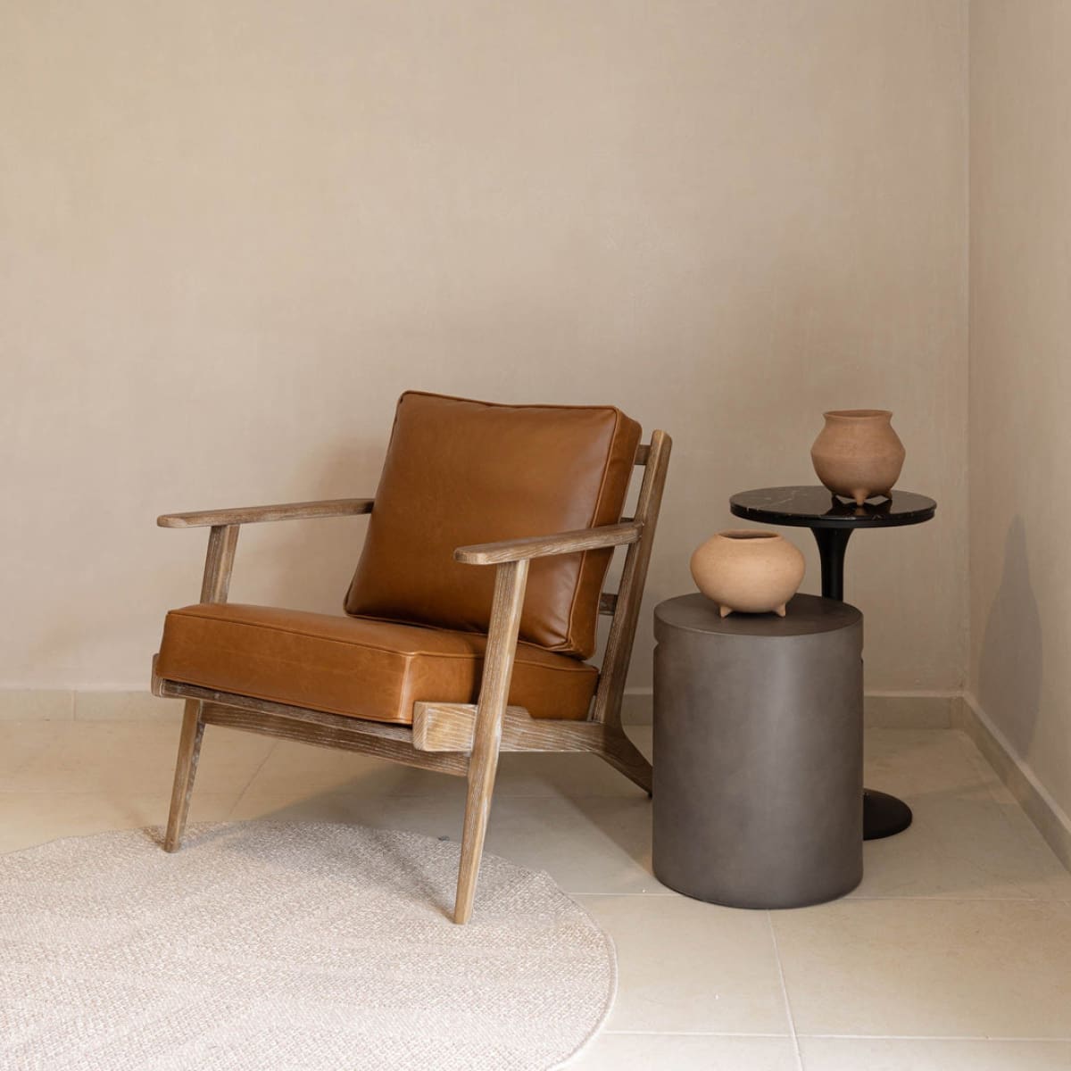 Junior Arm Chair - Saddle Brown - lh-import-accent-club-chairs