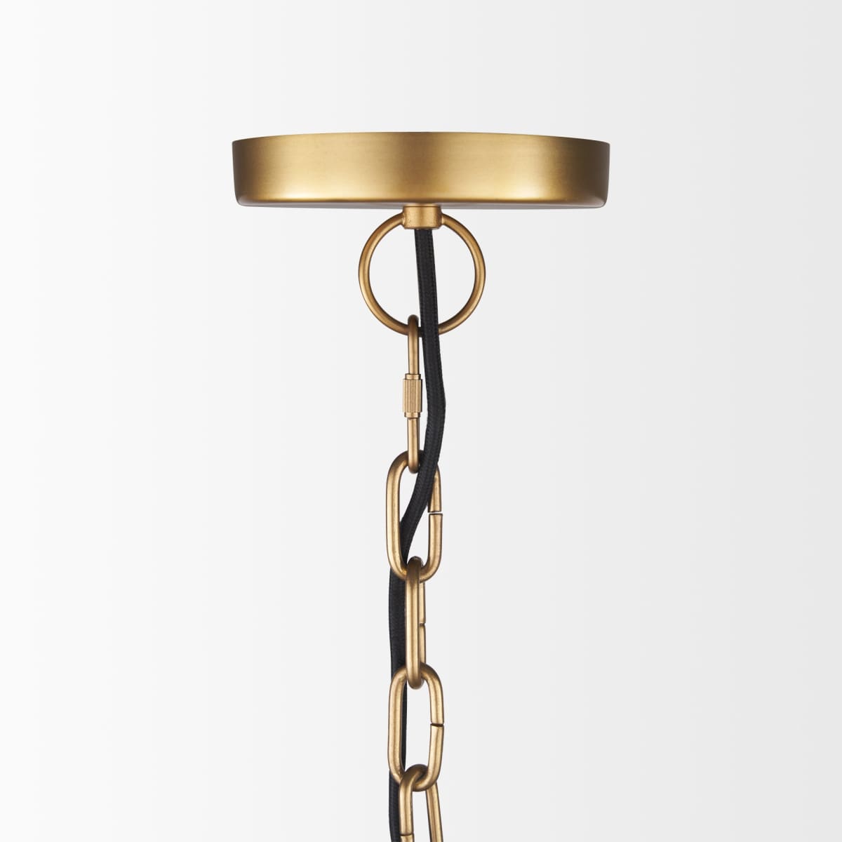 Karina Pendant Light Brass-tone Metal | 24’’ Round - pendant-light