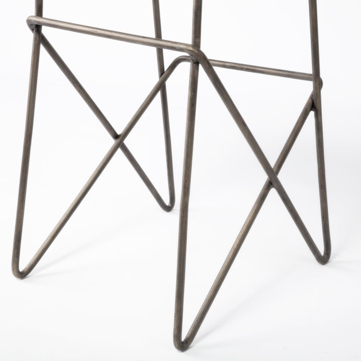 Katniss Upholstered Seat Bar Counter Stool Cream Fabric | Gold Metal | Bar - bar-stools