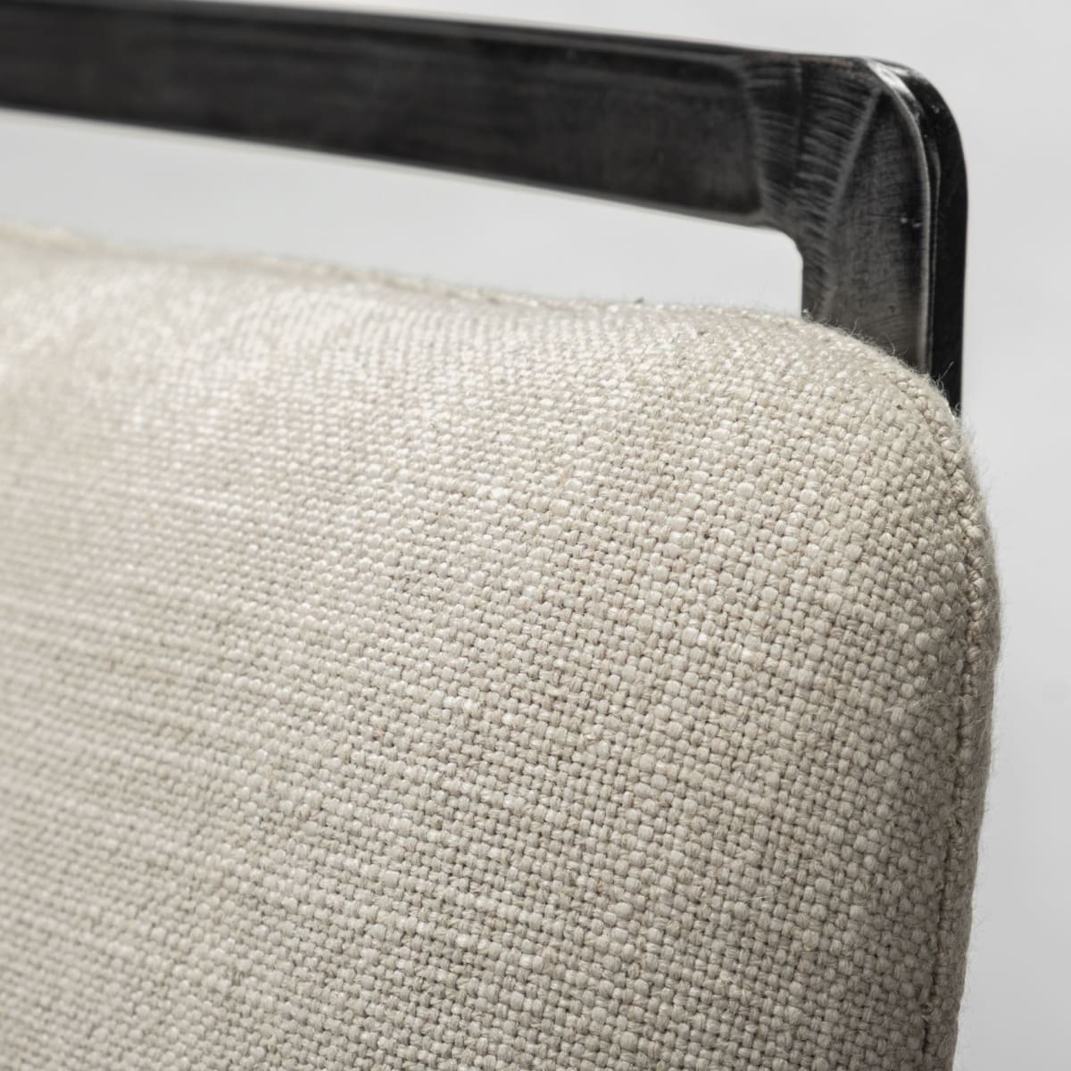 Kavalan Upholstered Seat Bar Counter Stool Beige Fabric | Gray Metal | Bar - bar-stools