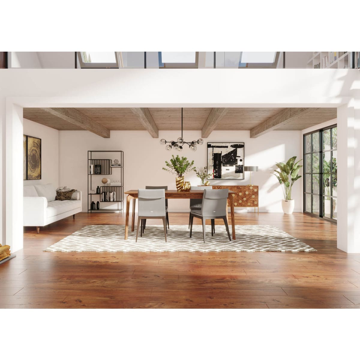 Kenzo Dining Table 71” - Brown - lh-import-dining-tables