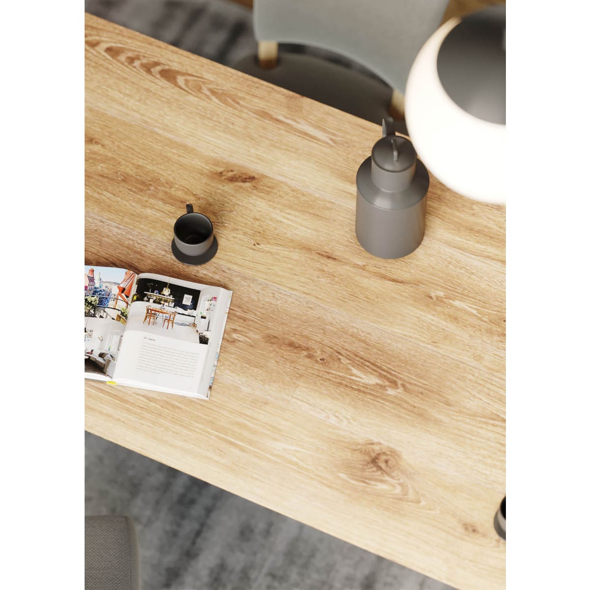 Kenzo Dining Table Small 60” – Natural - lh-import-dining-tables