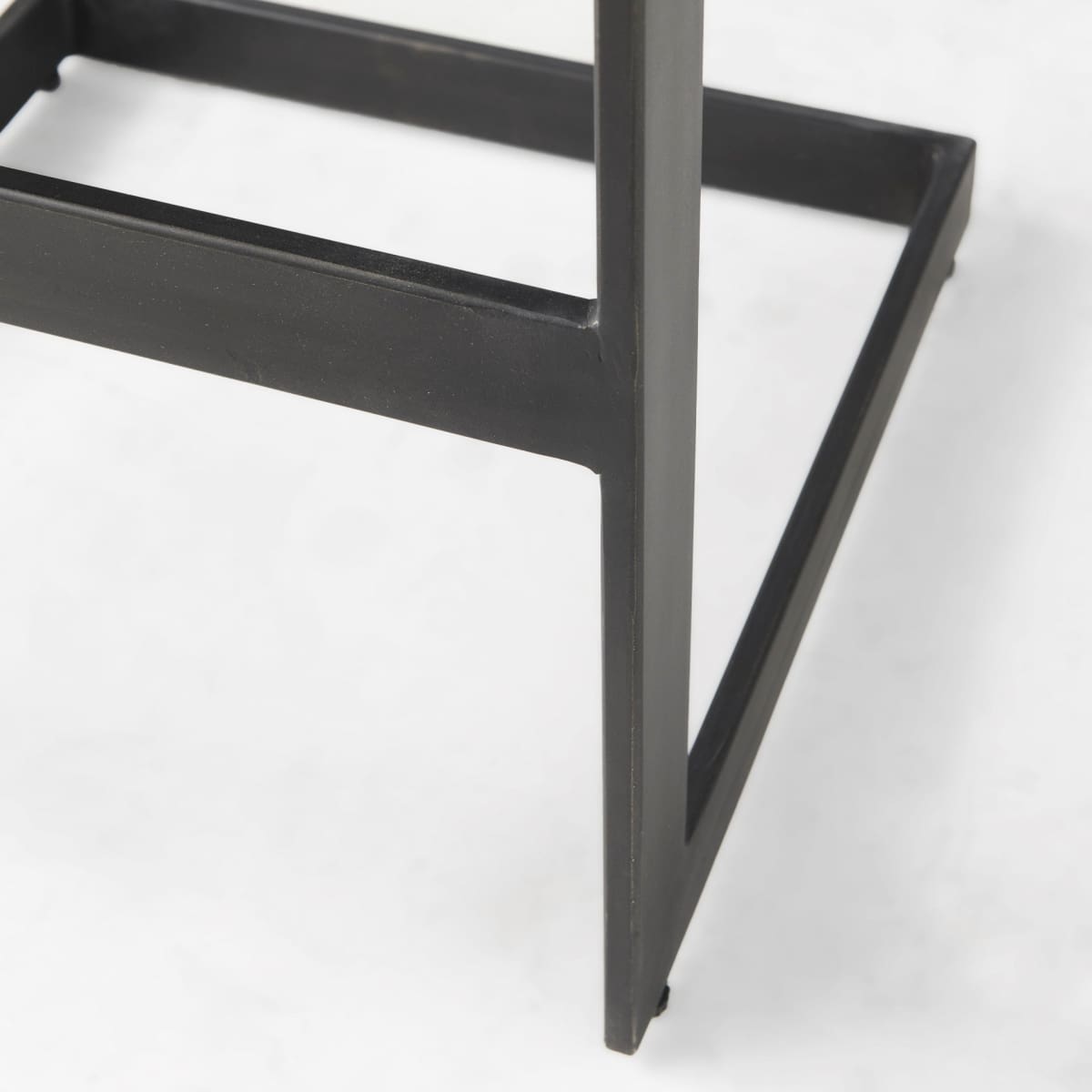 Kiran Wood Seat Bar Counter Stool Black Wood | Black Metal | Bar - bar-stools