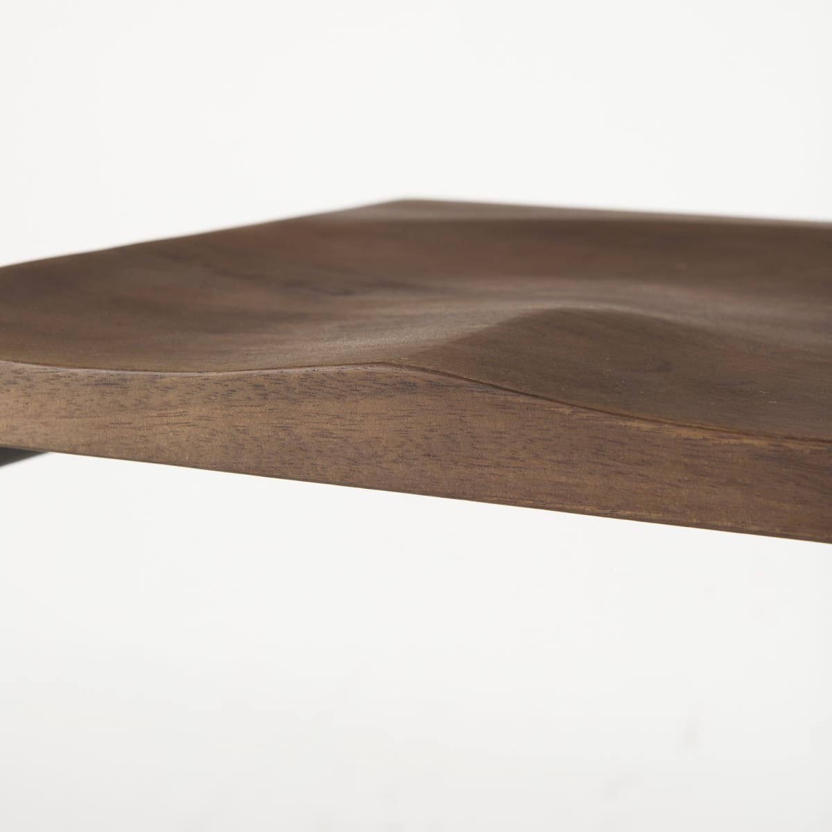 Kiran Wood Seat Bar Counter Stool Brown Wood | Antique Nickel | Bar - bar-stools