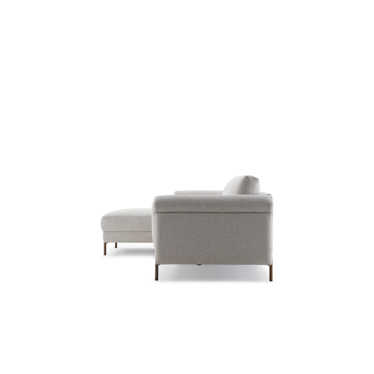 Leo Left-Hand Facing Sectional | Beige Fabric - lh-import-sectionals