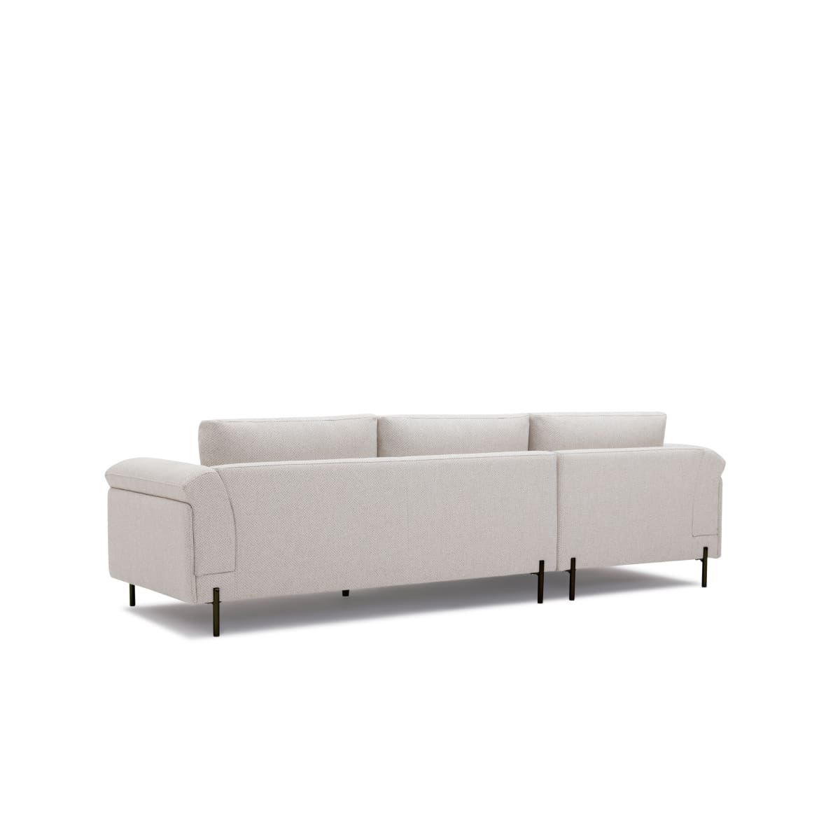 Leo Left-Hand Facing Sectional | Beige Fabric - lh-import-sectionals