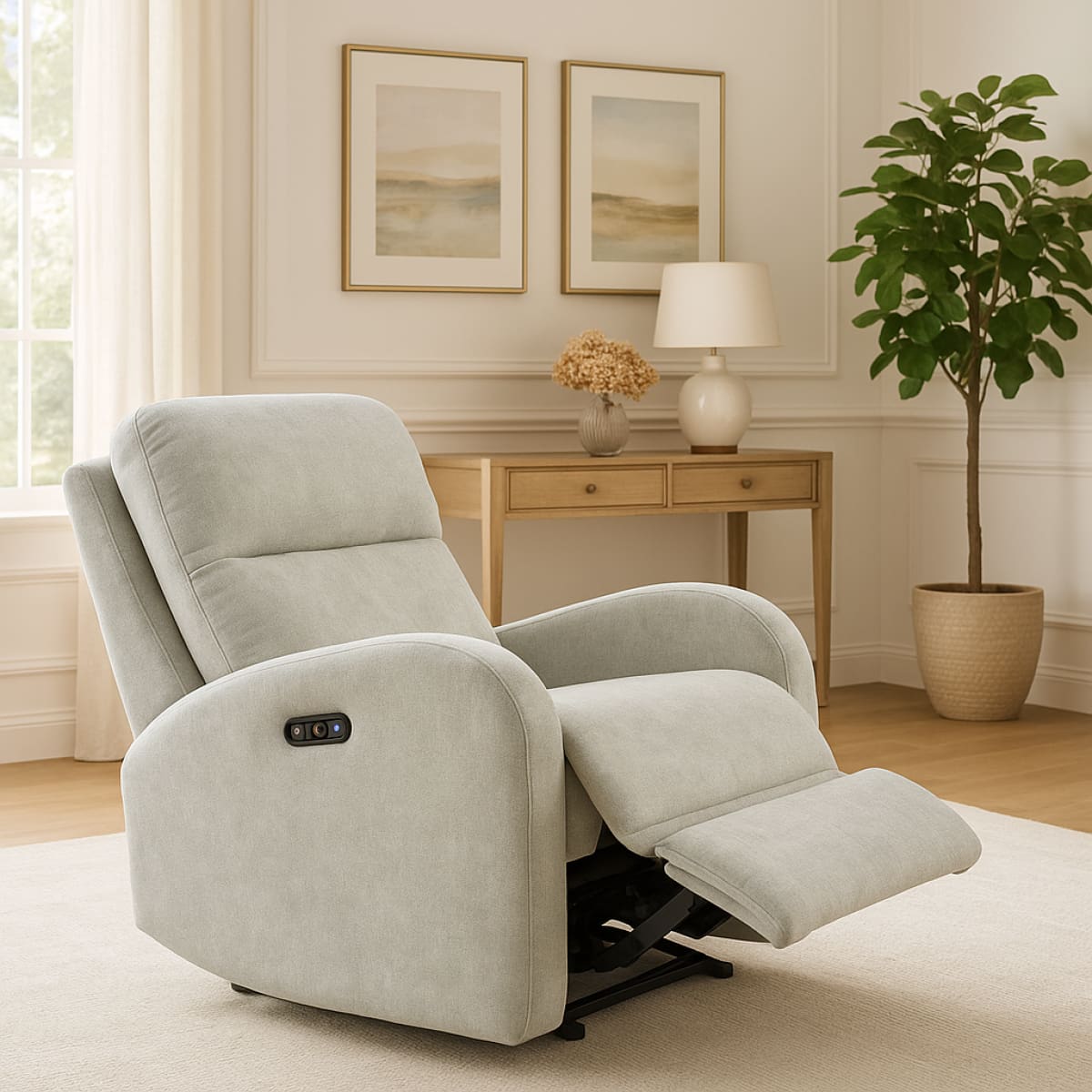 Leonard Swivel Power Rocker Reciner Chair - recliner