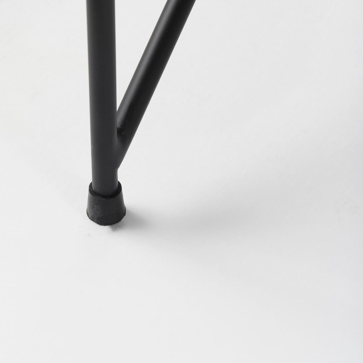 Leonidas Leather Accent Chair Black Faux Leather | Black Metal - accent-chairs