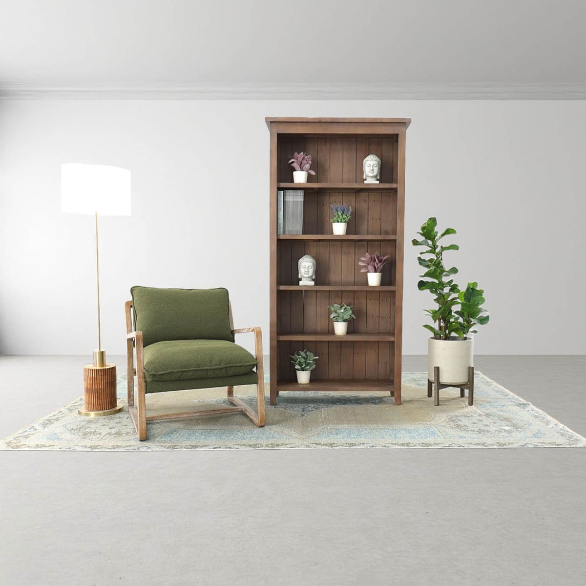 Lifestyle Bookcase - African Dusk - lh-import-shelving-storage
