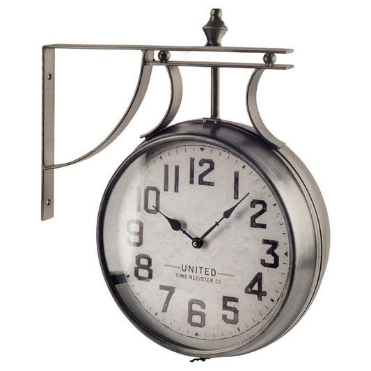 Lindsay Wall Clock Silver Metal | 19 - wall-clocks