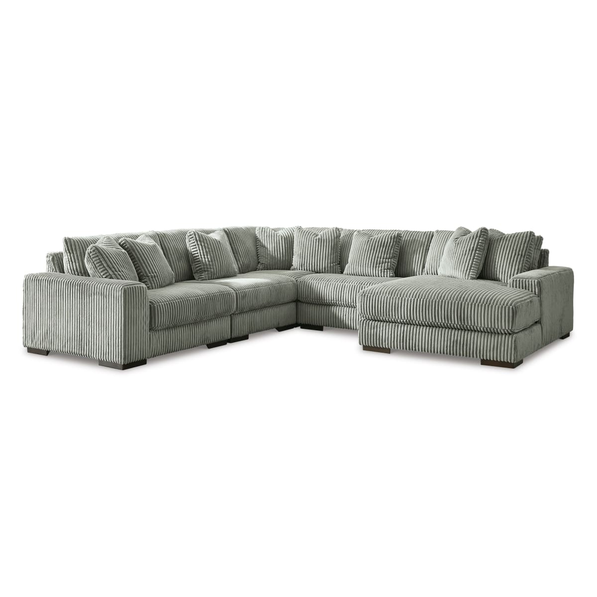 Lindyn Fog 5-Piece Sectional with Chaise - Sectional
