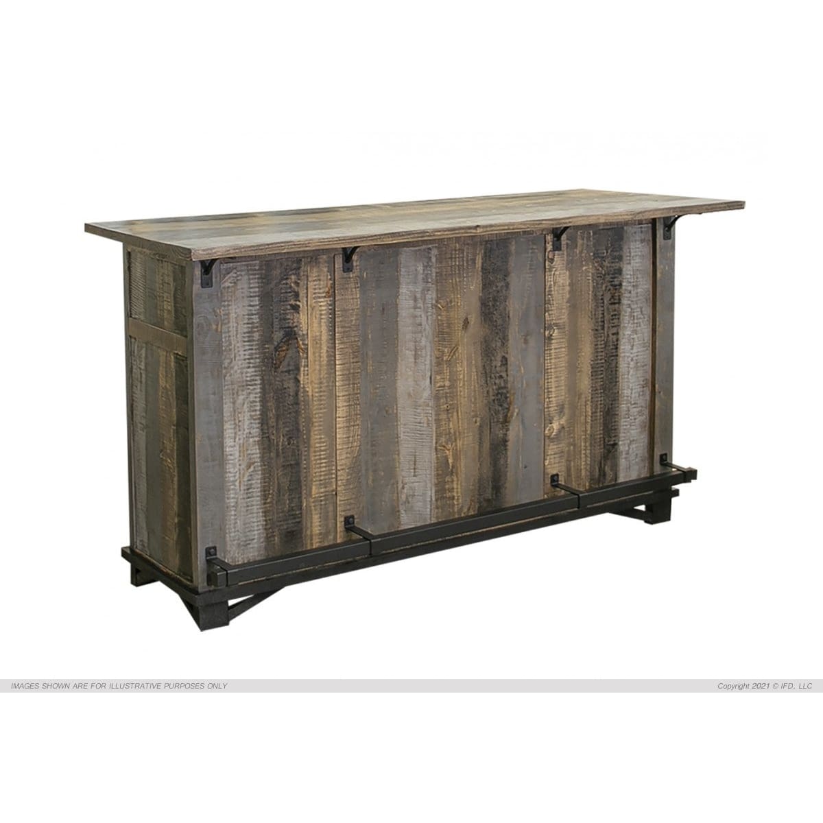 Loft Brown Bar - 76 x 26-1/2 x 42 - BAR