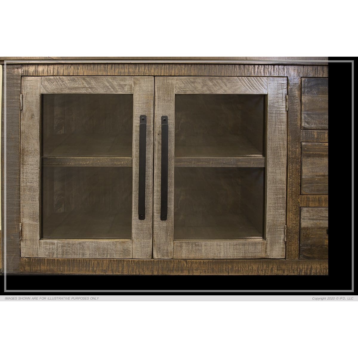 Loft Brown Buffet 60 - 59-3/4 x 19-3/4 x 34-1/4 - Side Board