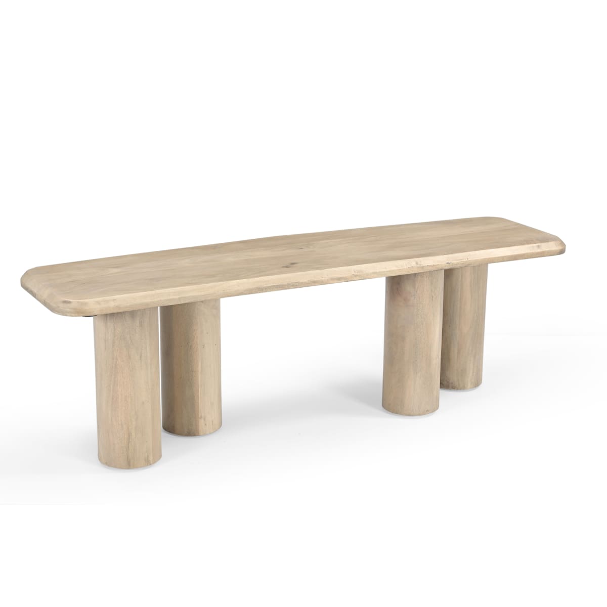 Lotus Mango Wood Dining Table - 70.87W X 35.43D X 30H. - dining-table