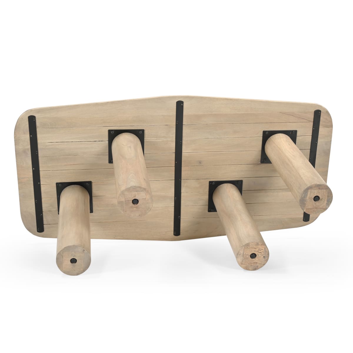 Lotus Mango Wood Dining Table - 70.87W X 35.43D X 30H. - dining-table