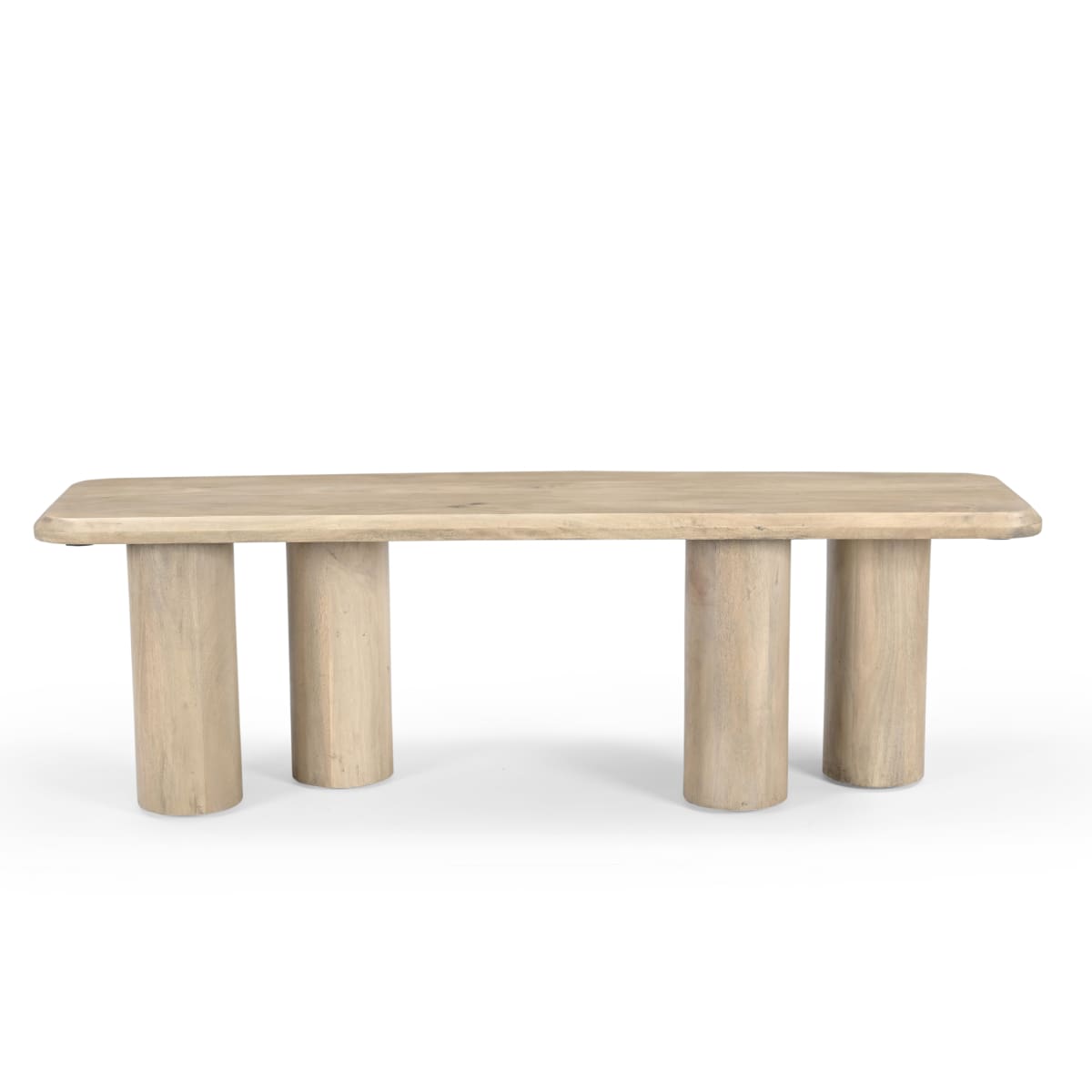 Lotus Mango Wood Dining Table - 70.87W X 35.43D X 30H. - dining-table