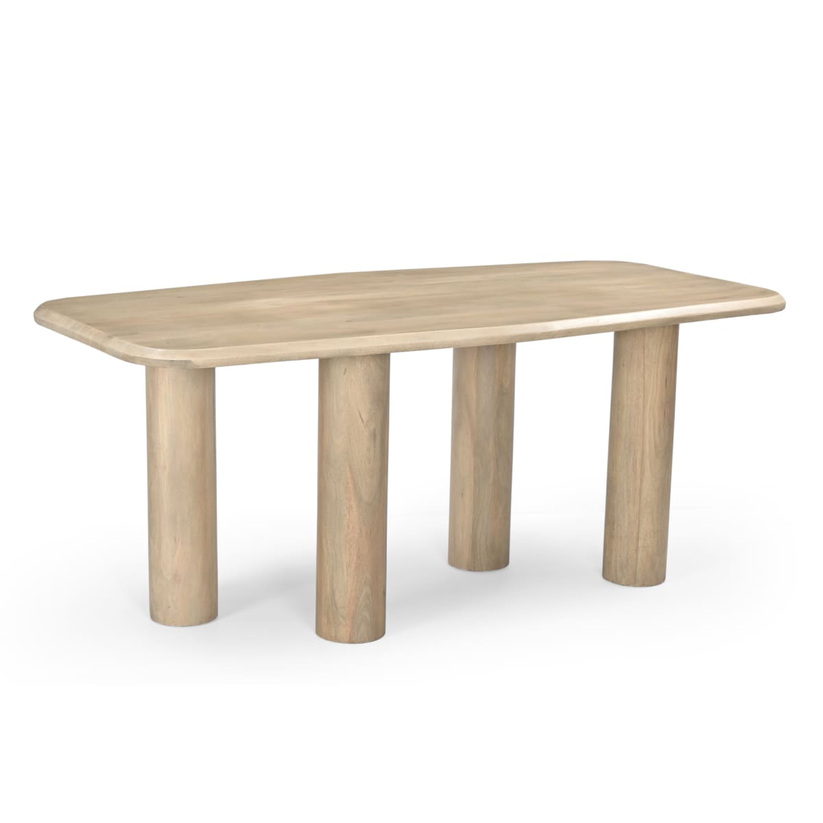 Lotus Mango Wood Dining Table - 70.87W X 35.43D X 30H. - dining-table