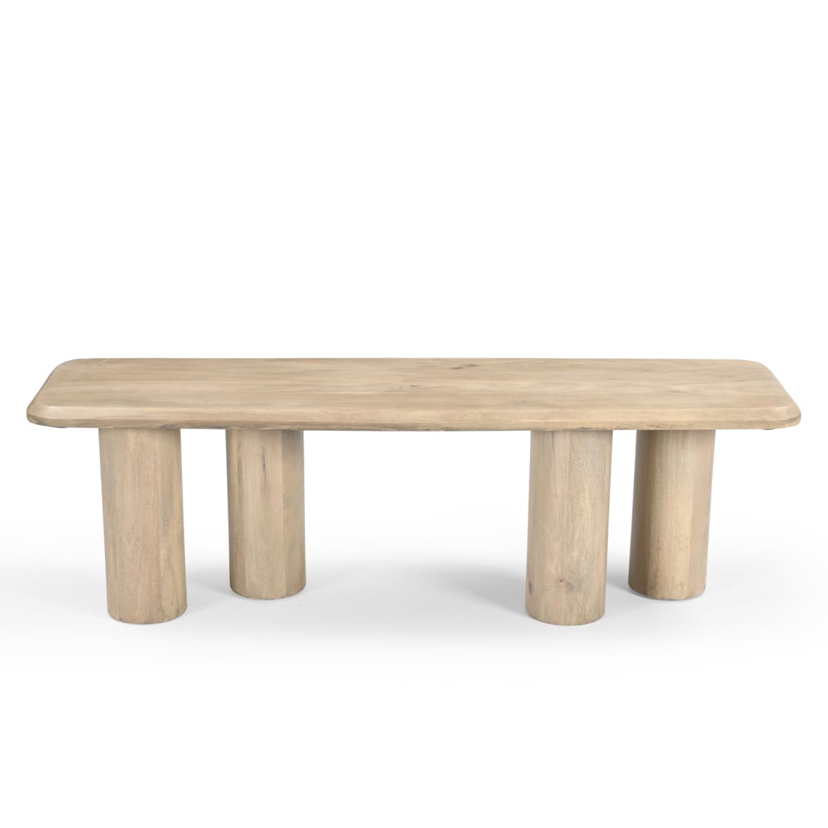 Lotus Mango Wood Dining Table - 70.87W X 35.43D X 30H. - dining-table