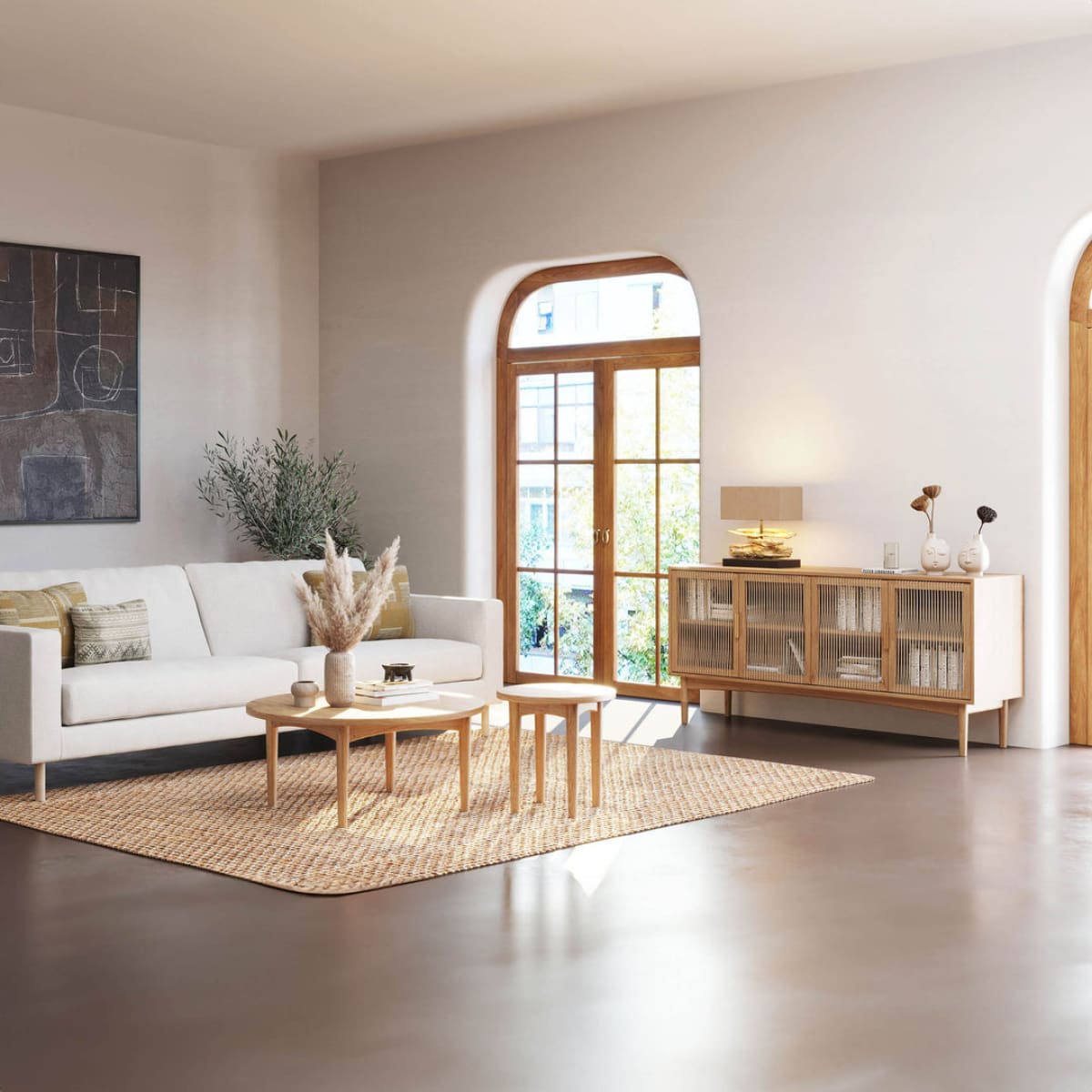 Lumina 4 Door Sideboard - lh-import-sideboards-cabinets