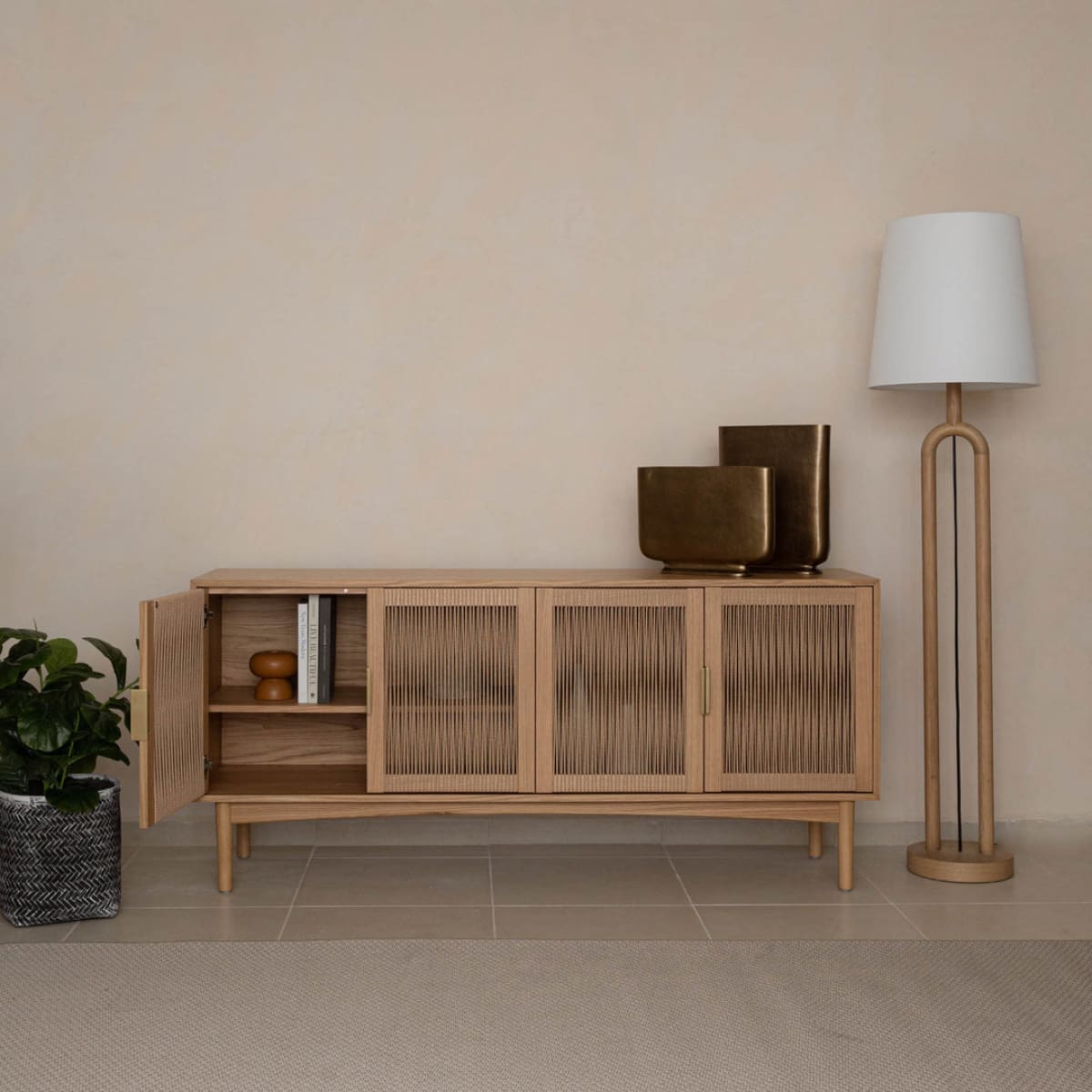 Lumina 4 Door Sideboard - lh-import-sideboards-cabinets