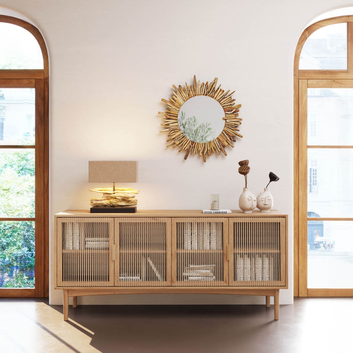 Lumina 4 Door Sideboard - lh-import-sideboards-cabinets