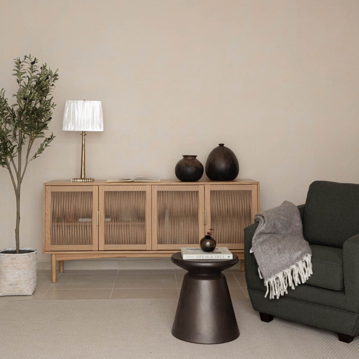 Lumina 4 Door Sideboard - lh-import-sideboards-cabinets