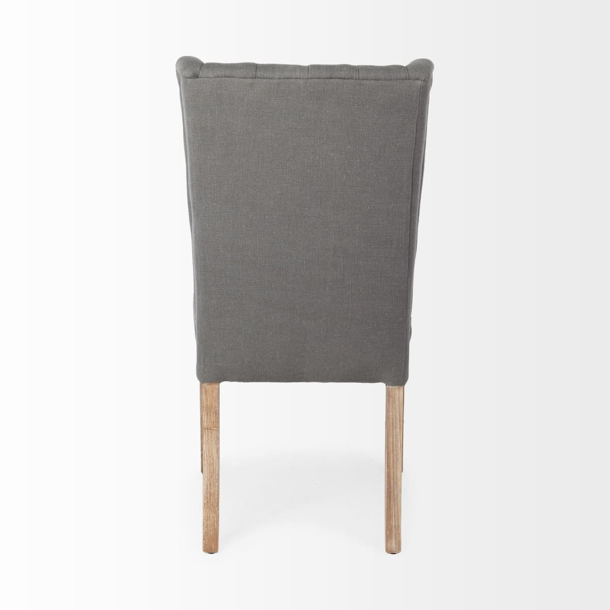 Mackenzie Dining Chair Gray Fabric | Brown Wood - dining-chairs