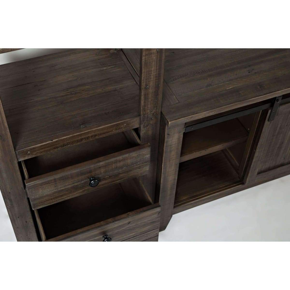 Madison County Barnwood Media Wall Unit - ENTERTAINMENT CONSOLE