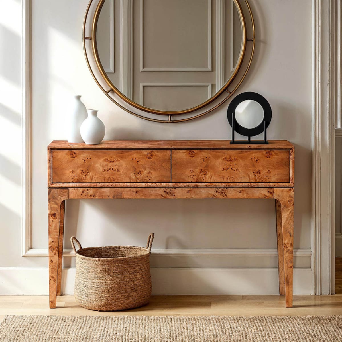Mappa Console Table - Dark Burl - lh-import-console-tables