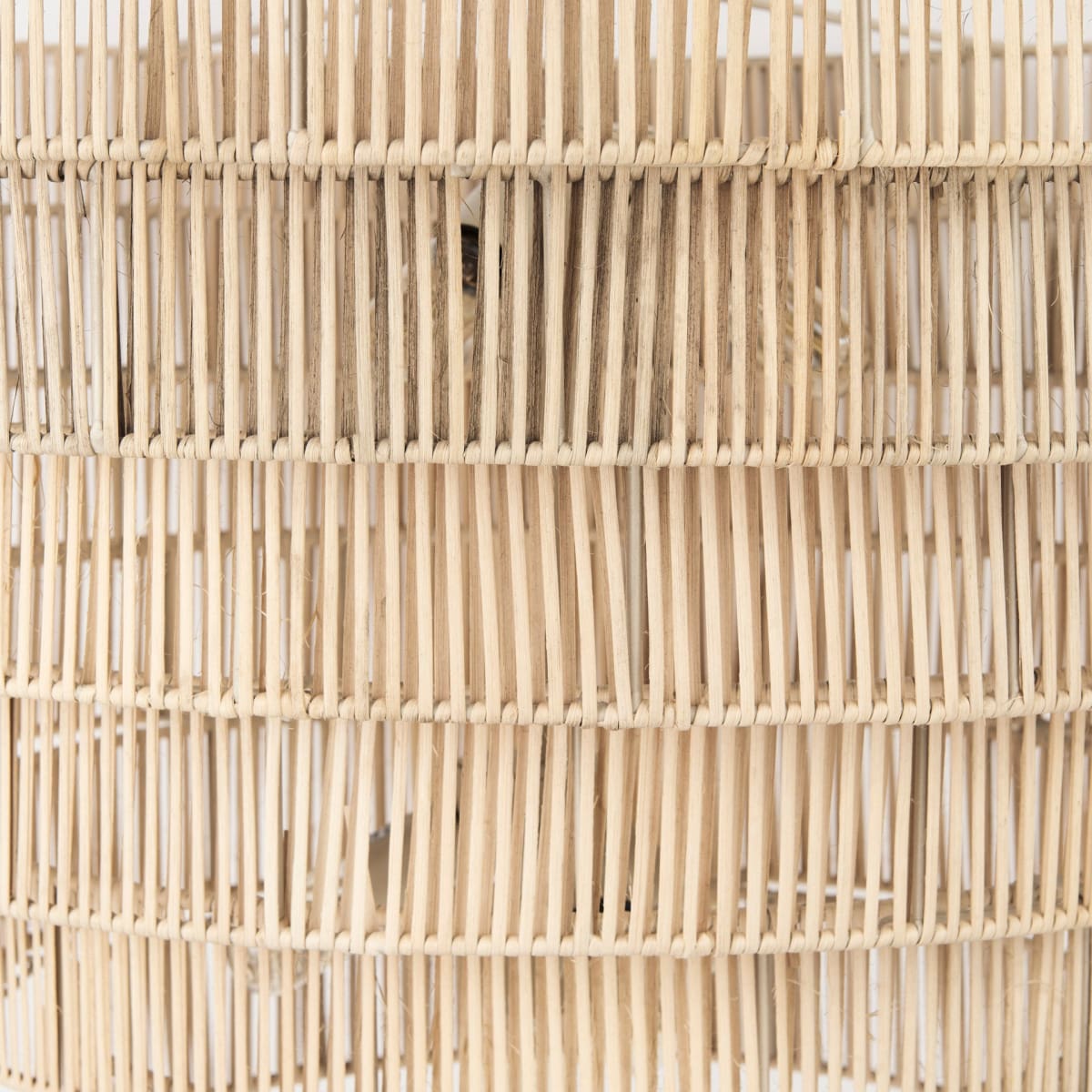 Marimba Chandelier Natural Cane - chandeliers
