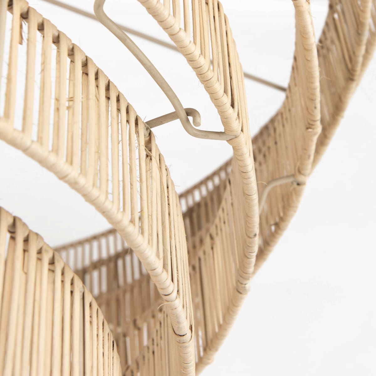 Marimba Chandelier Natural Cane - chandeliers