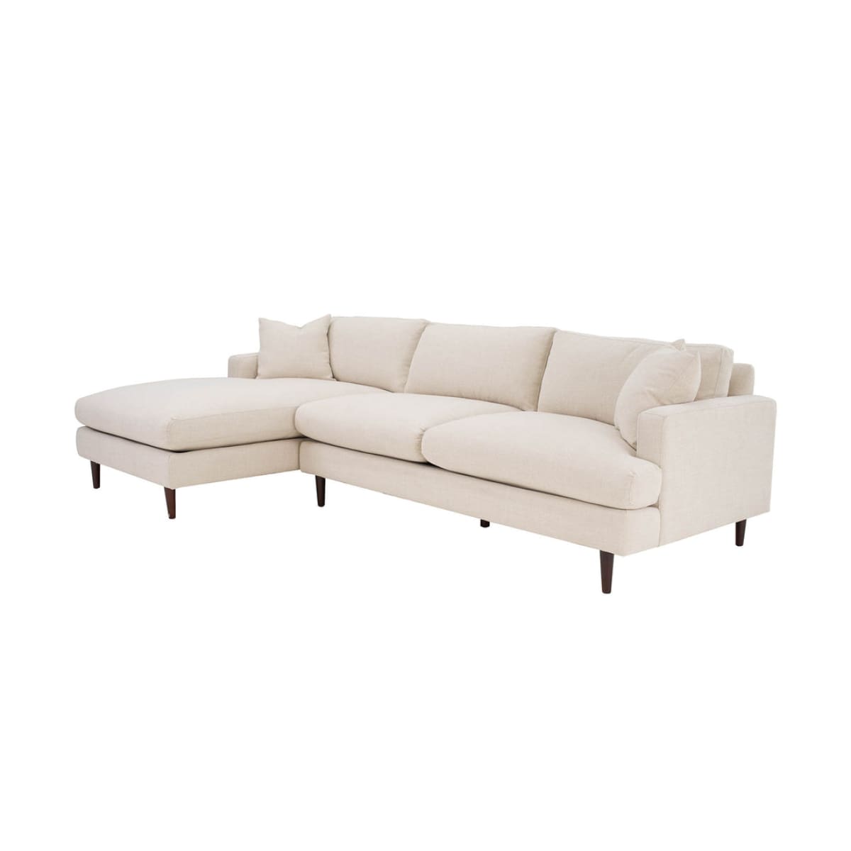 Martha Left Sectional Sofa - Beach Alabaster - lh-import-sofas