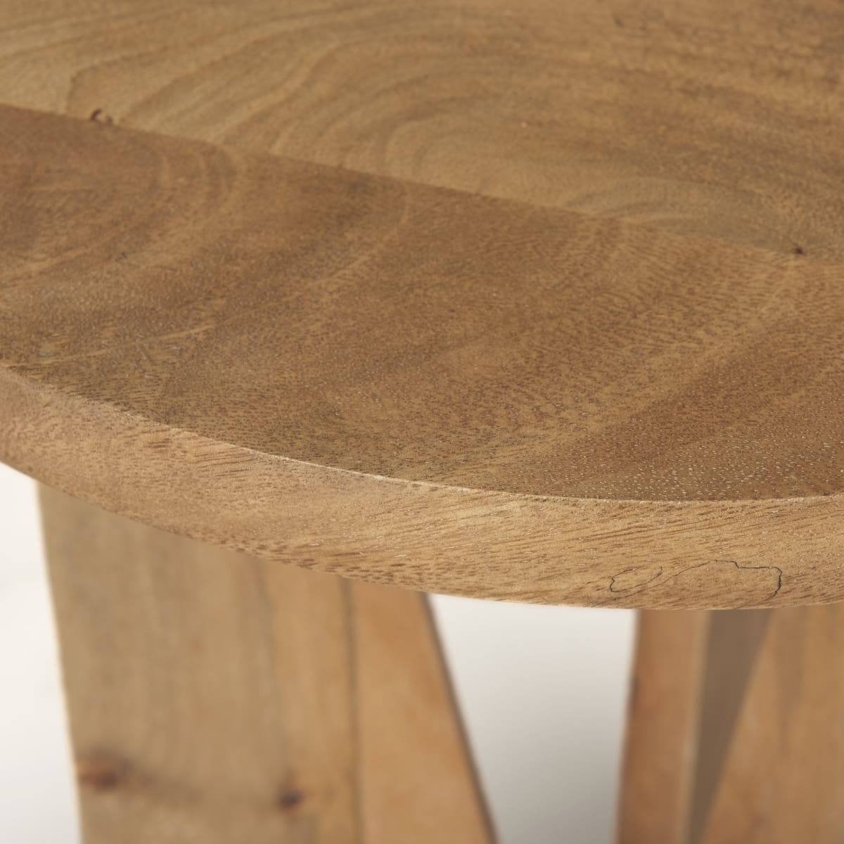 Mattius Accent Table Light Brown Wood - accent-tables