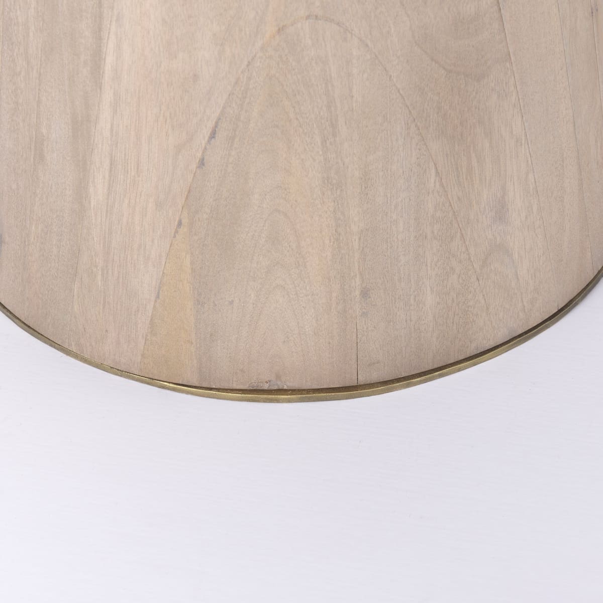 Maxwell Bistro Table Light Wood | Gold Accent - dining-table
