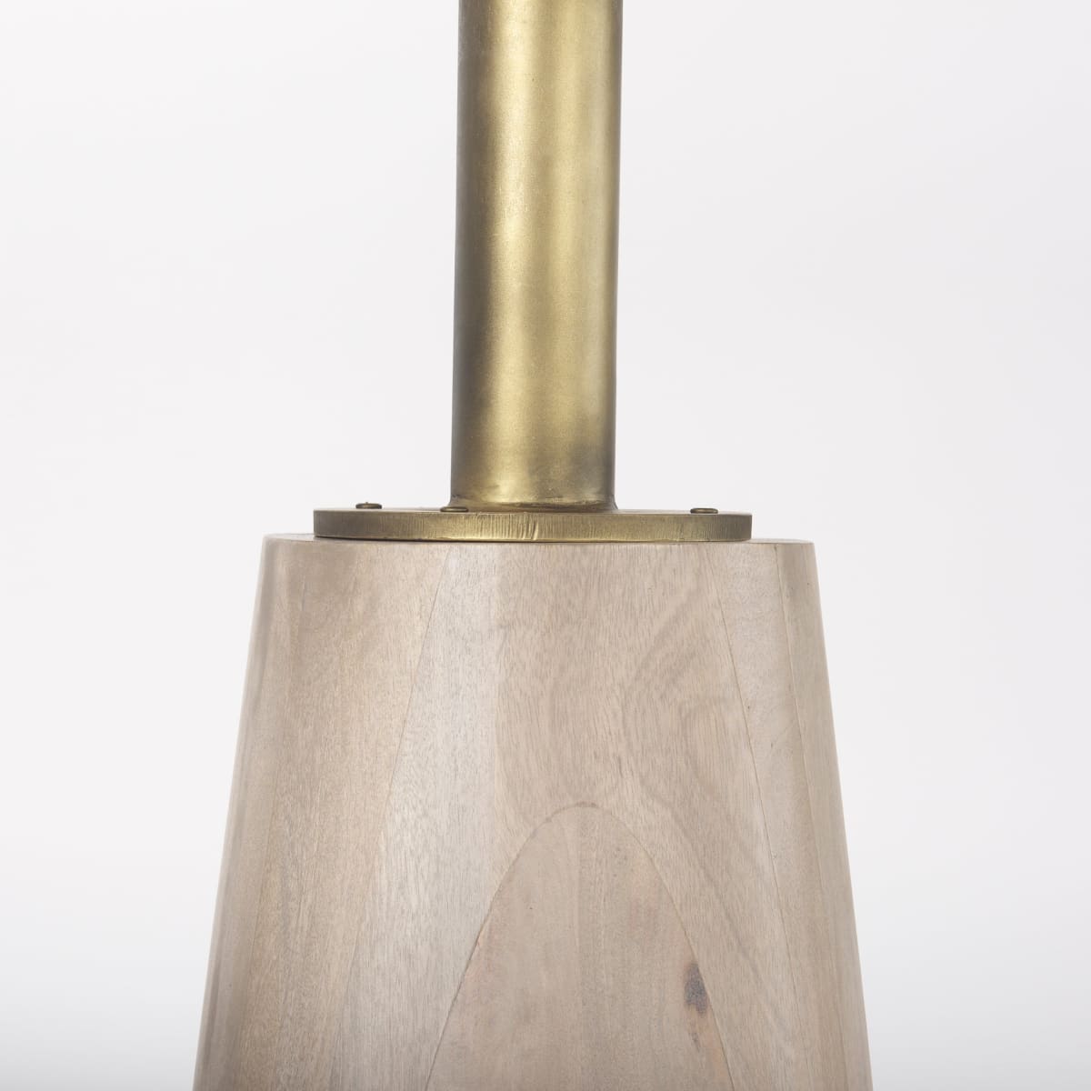 Maxwell Bistro Table Light Wood | Gold Accent - dining-table