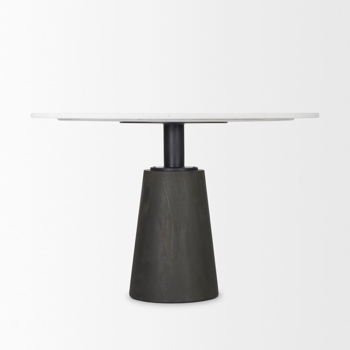 Maxwell Dining Table White Marble | Black Wood - dining-table