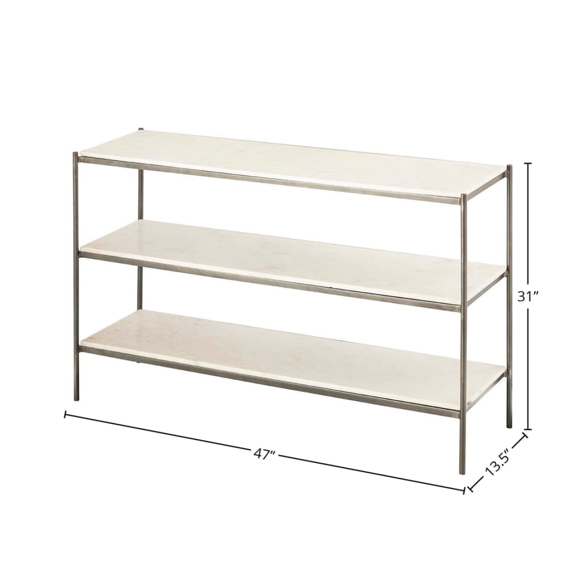 Maya Console Table - White Marble - lh-import-console-tables