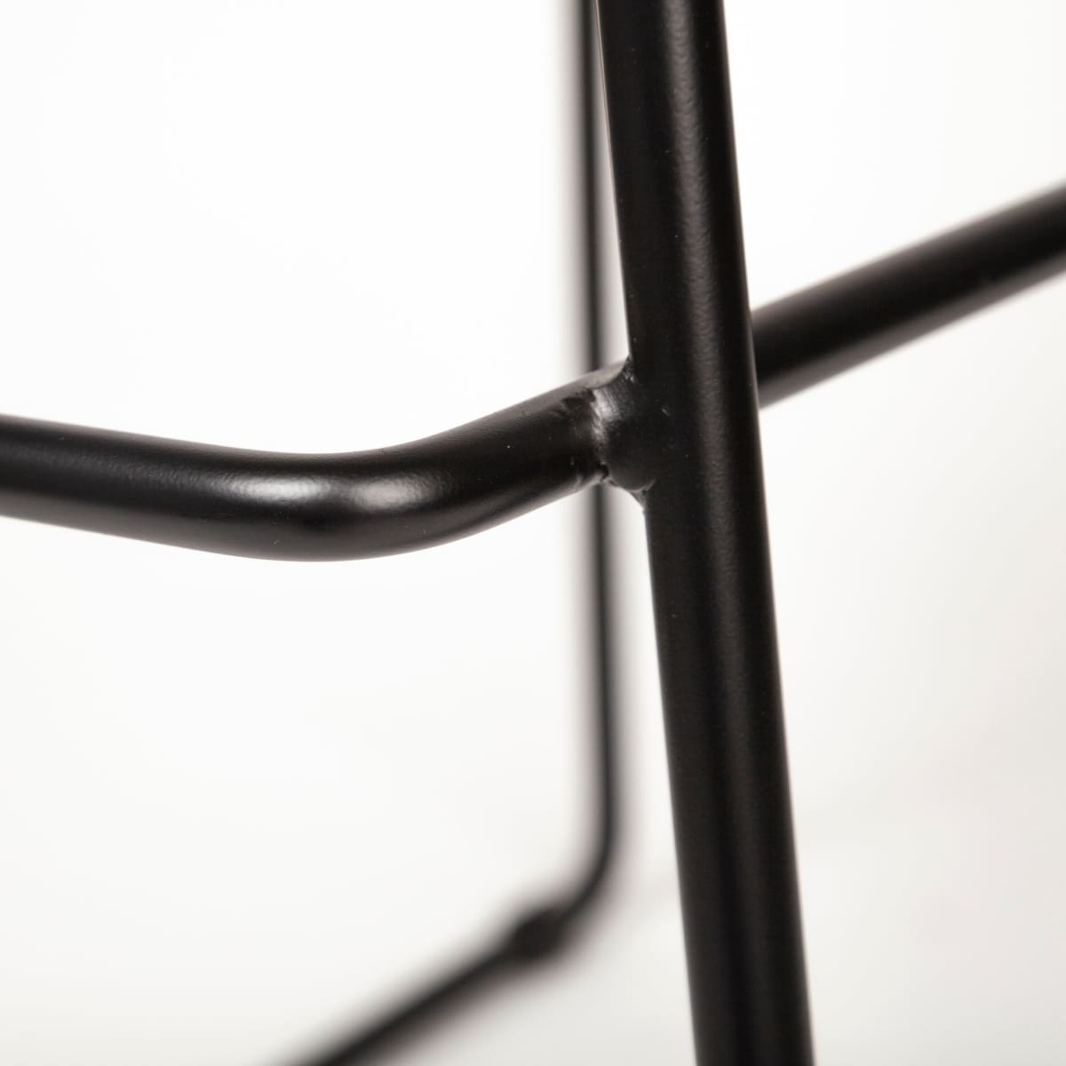 Meritt Leather Seat Bar Counter Stool Brown Leather | Black Metal - bar-stools