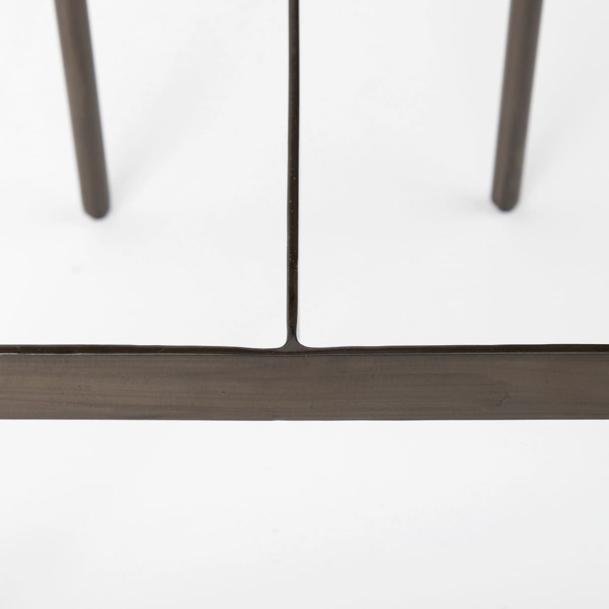 Millie Bar Counter Stool Black Leather | Nickel Metal | Bar - bar-stools