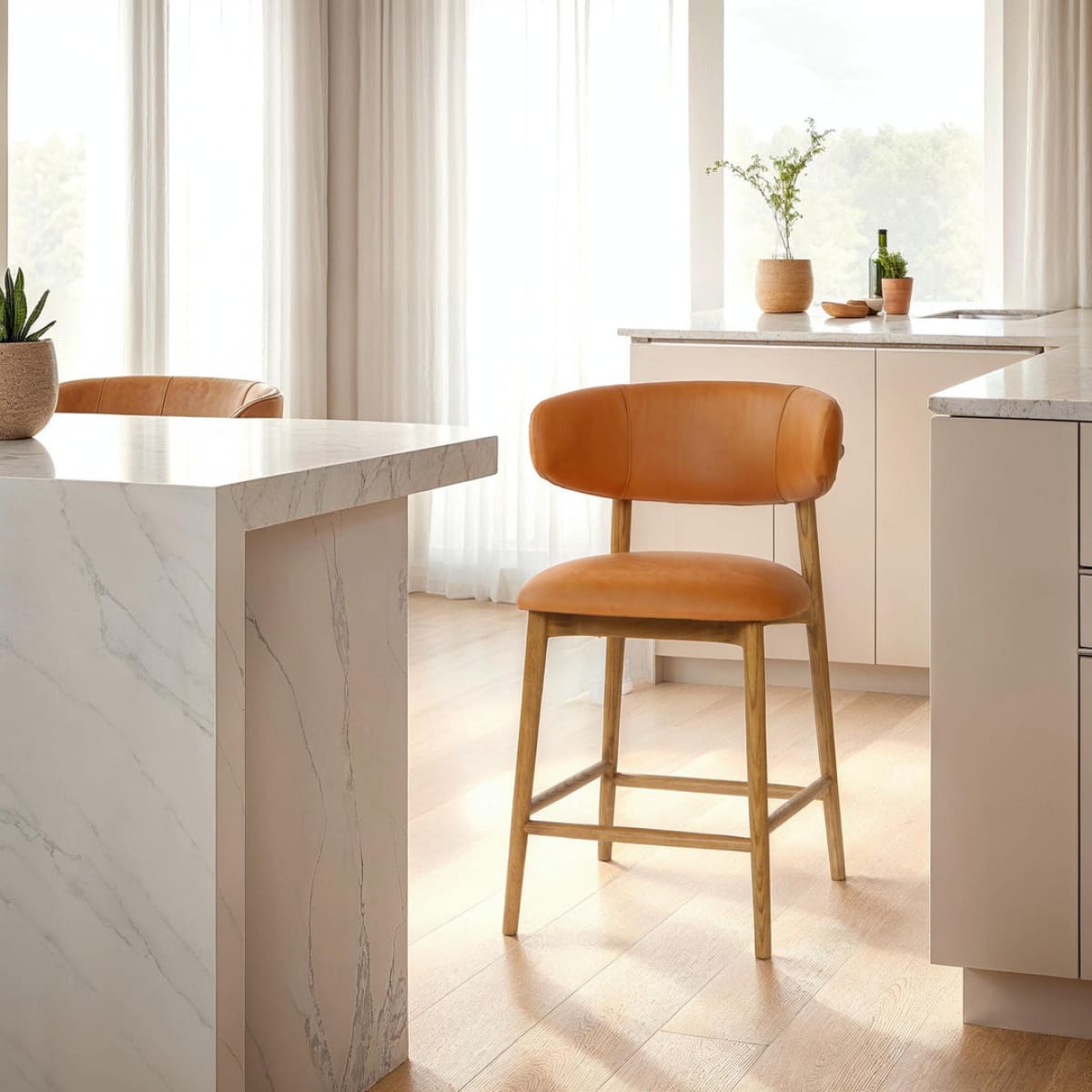 Milo Counter Stool - Hazelnut - lh-import-stools