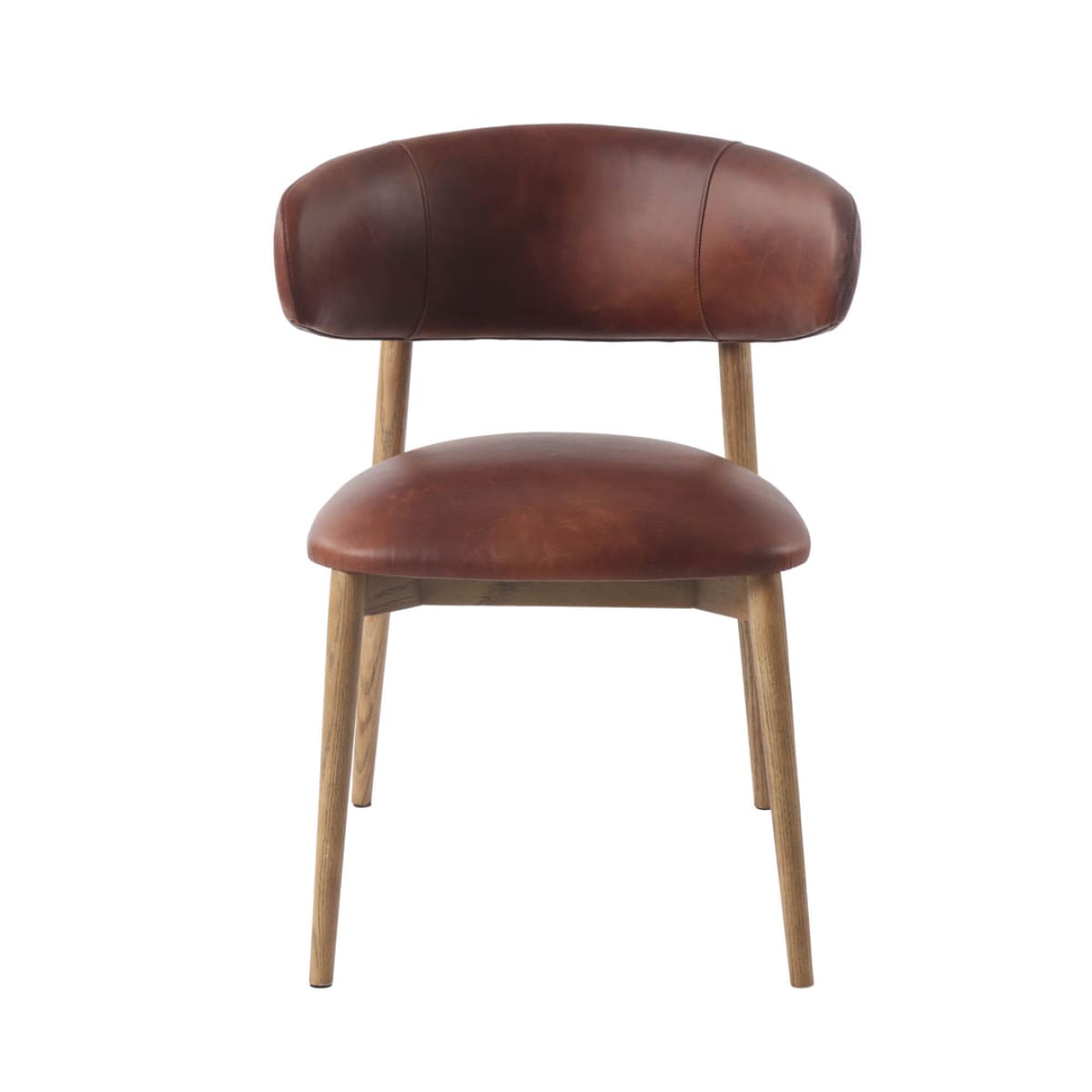 Milo Dining Chair - Tobacco Leather - lh-import-dining-chairs