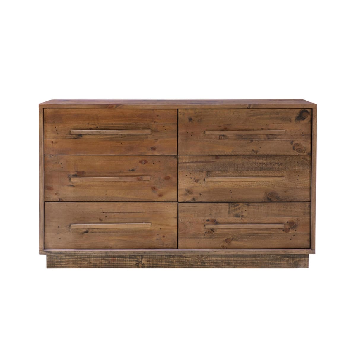 Nevada 6 Drawer Dresser - Dark Driftwood - lh-import-dressers