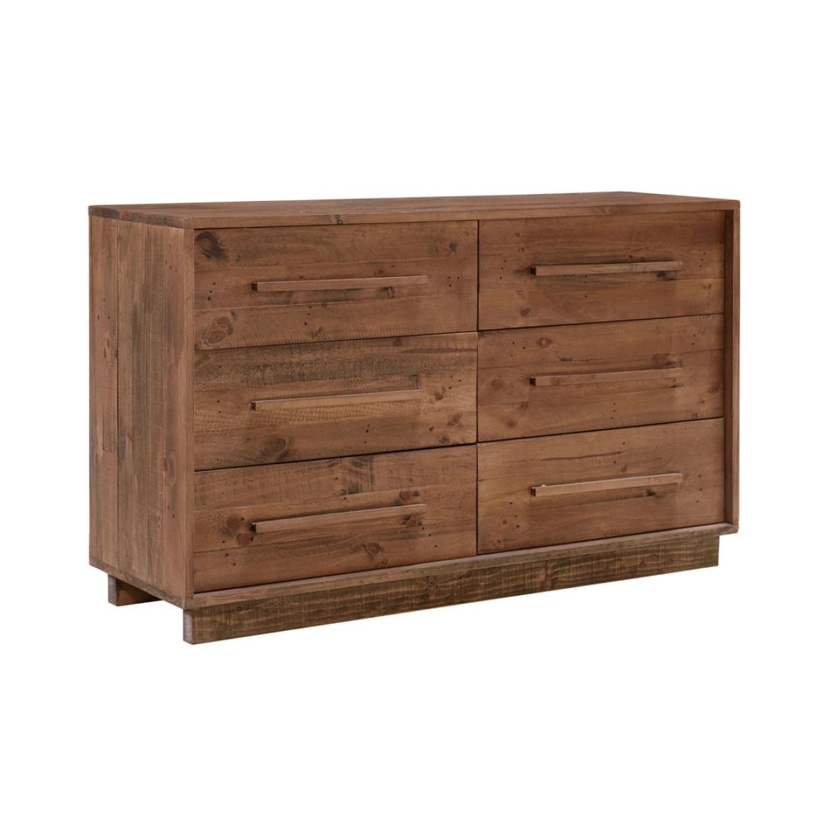 Nevada 6 Drawer Dresser - Dark Driftwood - lh-import-dressers