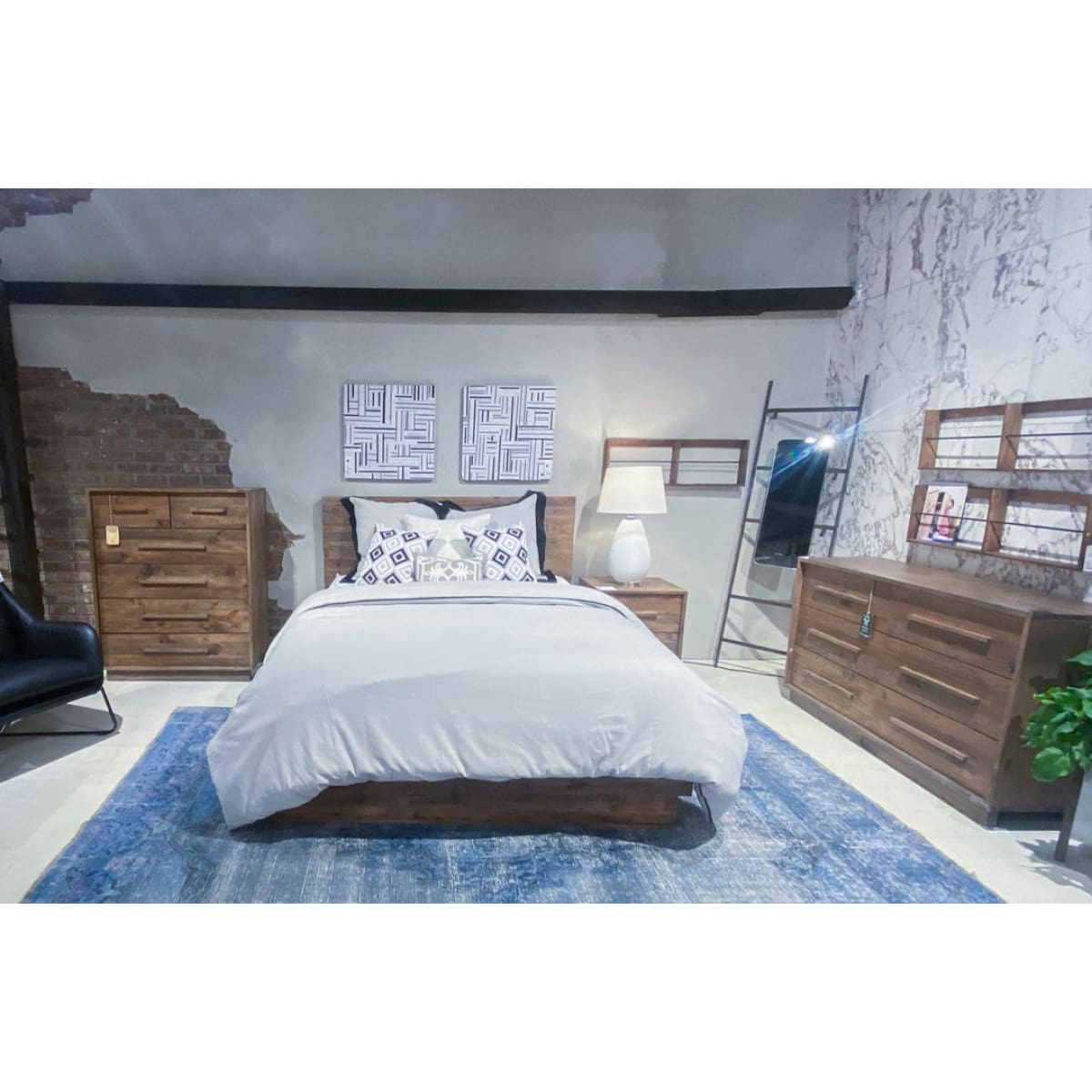 Nevada 6 Drawer Dresser - Dark Driftwood - lh-import-dressers