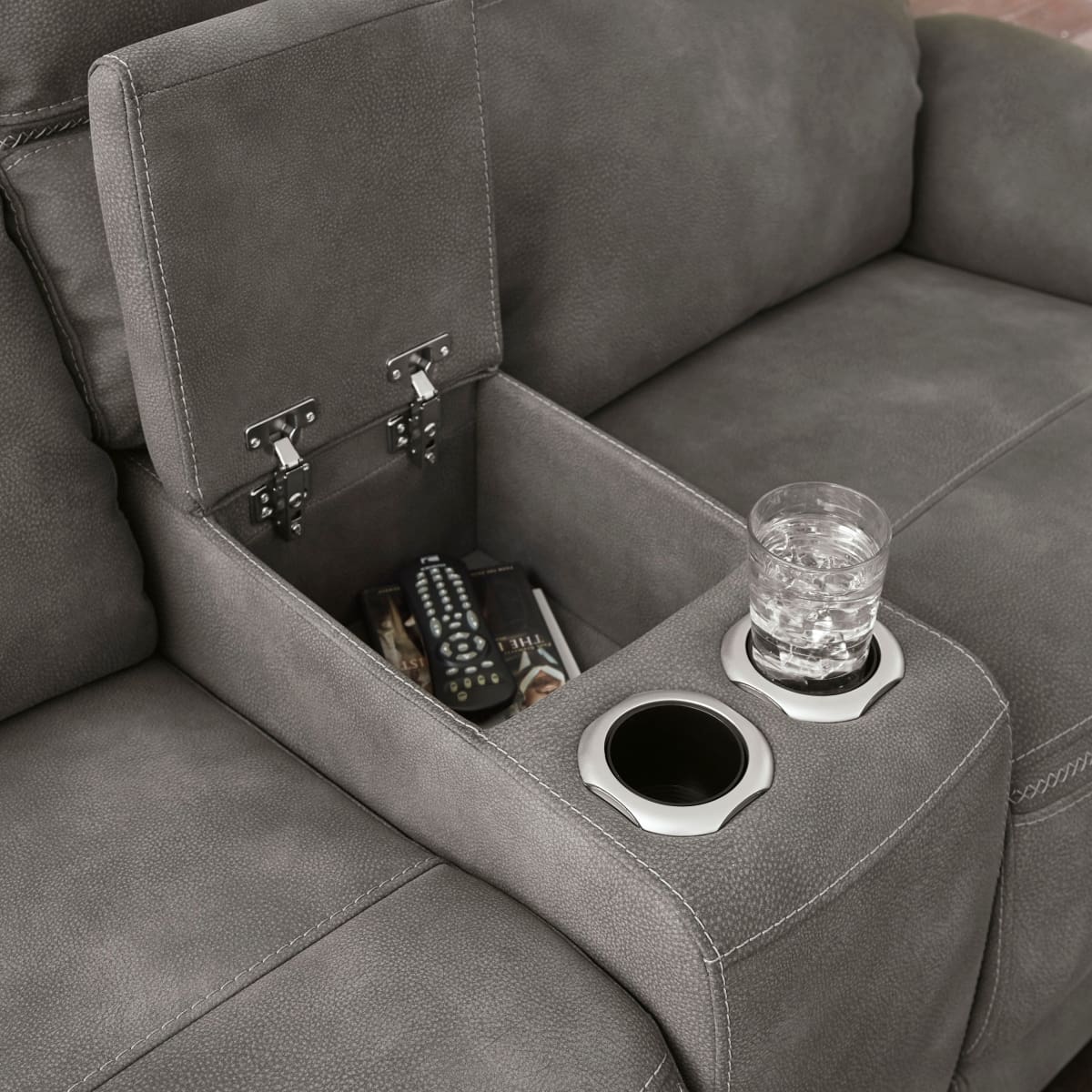 Next-Gen DuraPella Power Reclining Loveseat with Console - recliner
