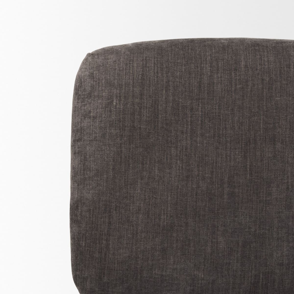 Nora Upholstered Accent Chair Charcoal | Black Metal - accent-chairs